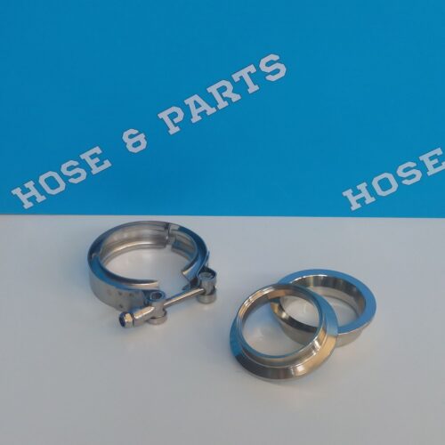 Stainless Steel V-Band Clamp with Flanges, 2″ (51mm)