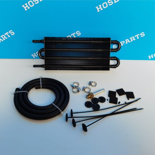 4 Row Universal Transmission Oil Cooler – Black