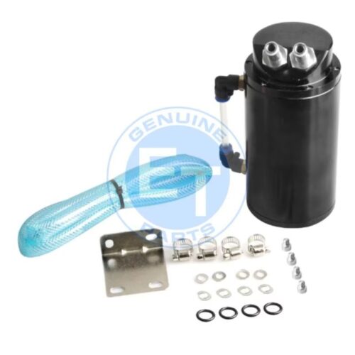 0.5L Universal Round Black Oil Catch Can Tank